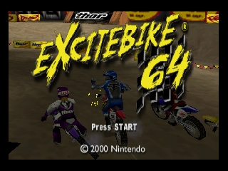 Excitebike 64 (Europe) Title Screen